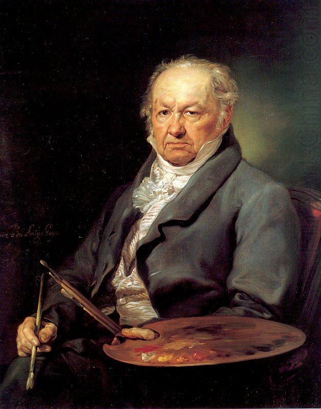 The Painter Francisco de Goya, Portana, Vicente Lopez